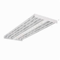 IBZ-454L-GEB10PS90Lithonia Lighting® I-BEAM® IBZ 454L GEB10PS90 Narrow Distribution High Bay Lighting, (4) Fluorescent/T5SHO Lamp, 120 to 277 VAC, High Gloss Baked White Enamel Housing
