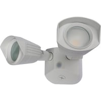 65/216NUVO® by SATCO 65/216 2-Head Non-Dimmable Security Light, (2) Integrated LED Lamp, 100 to 277 V, White Housing