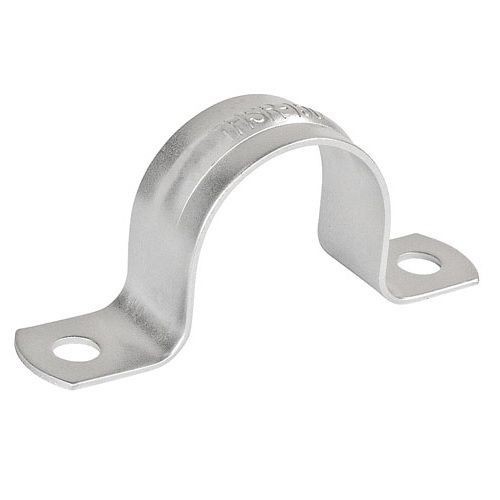 Crouse-Hinds 496 6 2-Hole Conduit Strap, 1-1/4 in, For Use With IMC/Rigid Conduit, Steel, Hot Dipped Galvanized
