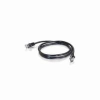 Quiktron® 570-135-007 Value Booted Patch Cord, Cat 5e, 24 AWG Solid Copper Conductor, Male RJ45 Connector, 7 ft L Cord, Black