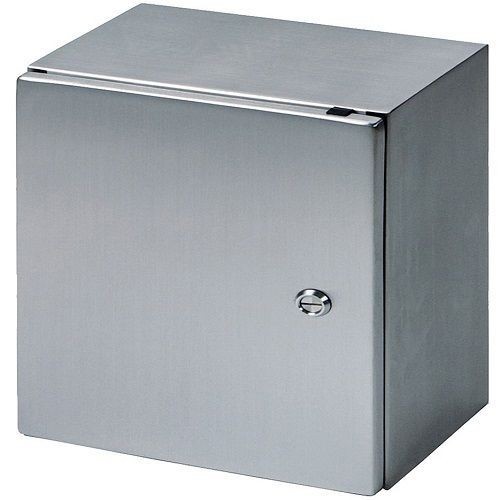 8017610Rittal 8017610 WM Series 1-Door Compact Enclosure, 16 in W x 5.9 in D, NEMA 4X NEMA Rating, 304 Stainless Steel