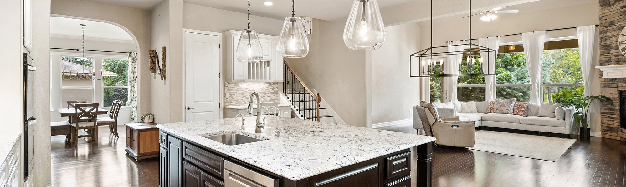 a home kitchen