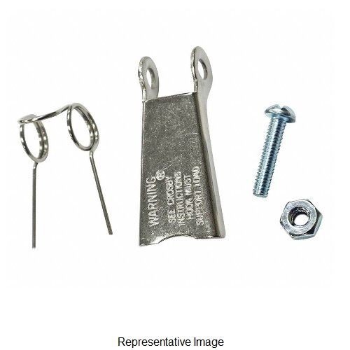 Crosby® 1090107 SS-4055 Latch Kit, For Use With 5 ton Carbon, 7 ton Alloy and 3.5 ton Bronze Hooks, Stainless Steel