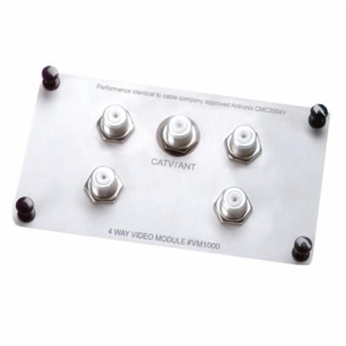 On-Q® VM1000 4-Way Passive Video Splitter, 1 Input, 75 Ohm Impedance