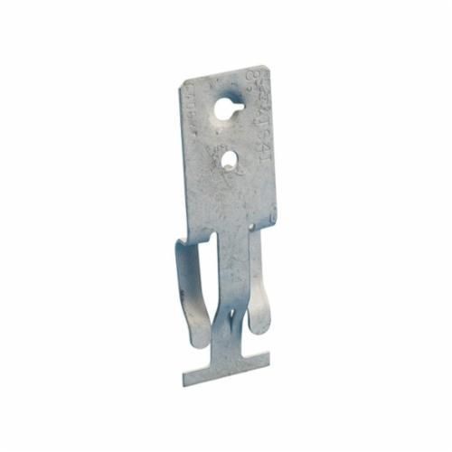ATS4InVent ERICO ATS4I T-Grid Clip, 1/4 in Hole, For Use With Conduit, Boxes and Bridle Rings, Steel, Electro Galvanized