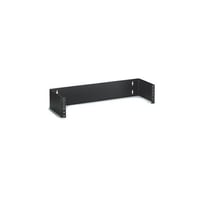 Leviton® 49251-W63 3-Position Hinged Wall Mount Bracket, For Use With 3RU Cable Management Rack and Panel, Wall Mount, Black