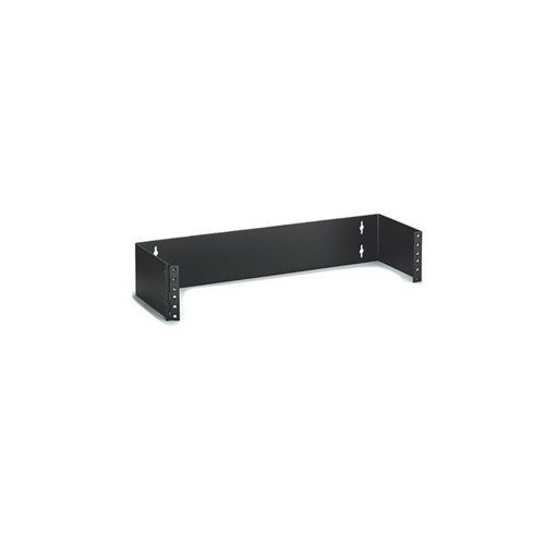 Leviton® 49251-W63 3-Position Hinged Wall Mount Bracket, For Use With 3RU Cable Management Rack and Panel, Wall Mount, Black
