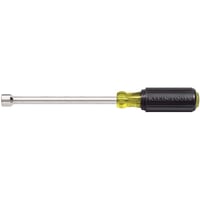 Klein® Cushion-Grip® 646-3/8 Nutdriver, 3/8 in, Hollow Shank, Cushion Grip Handle, ANSI/ASME Specified, Polished Chrome