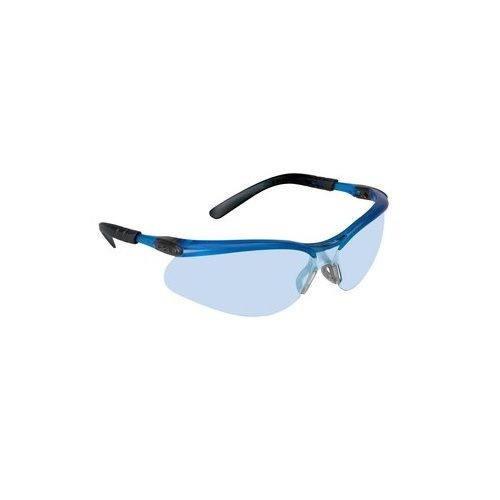 3M™ BX™ 078371-62078 Safety Glasses, Half Frame Blue/Black Frame, Anti-Fog Blue Lens