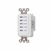 EI210WIntermatic® EI210W EI200 Auto Shut-Off In-Wall Electronic Countdown Timer, 10/20/30/60 min Setting, 120 VAC, 1/2 hp, 1NO/SPST Contact, 1 Poles