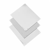 A12P10SSnVent HOFFMAN A14P8 Enclosure Panel, 6.88 in W x 12-3/4 in H, Steel, White