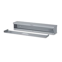 Austin Electrical Enclosures AB-121248RT Rainproof Trough, 48 in L x 12 in D x 12 in W, ANSI 61 Gray Polyester Powder Coated, Galvanized Steel