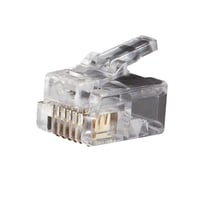 VDV826-600Klein® VDV826-600 6-Position Modular Telephone Plug, Solid/Stranded Conductor