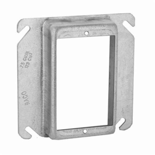 8466AAppleton® ETP™ 8466A Raised Square Box Cover, 4 in L x 4 in W x 1 in D, Steel