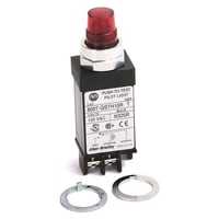 800T-QSTH13WAllen-Bradley, 800T-QSTH13W, 800T Small Pilot Light, White, Full Voltage, Push-to-Test, 130V AC/DC