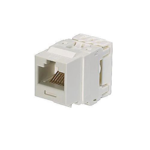 Panduit® NetKey® NK688MWH-Q 8-Position 8-Wire Punchdown Unshielded Jack Module, Cat 6 RJ45/Keystone Module, Surface Mount, 1 Port, ABS/Polycarbonate, White