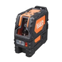 93LCLKlein® 93LCL Self-Leveling Cross Line Laser Level, 65 ft Measuring, +/-3/32 in per 33 ft Accuracy, Battery