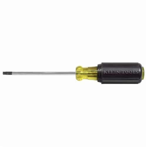 Klein® Torx® 19542 Screwdriver, T15 Torx® Point, Steel Shank, 8.313 in OAL, Acetate Handle, Polished Chrome, ANSI/ASME Specified