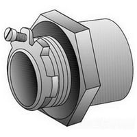 O-Z/Gedney CHM-125T CHM-T Raintight Conduit Hub, 1-1/4 in, For Use With IMC/Rigid Conduit, Malleable Iron, Zinc Electroplated