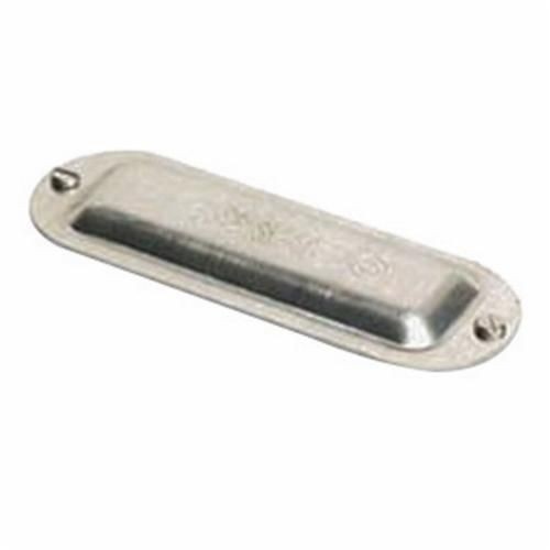 O-Z/Gedney 170F Conduit Body Cover, 1/2 in Hub, For Use With Form 7™ Conduit Body, Iron, Zinc Electroplated