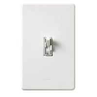 AY2-LFSQ-WHAriadni® Toggler® AY2-LFSQ-WH 1-Pole Dual Traditional Fan Control/Dimmer Switch, 120 VAC, 1.5 A, 3-Speed/Quiet Operational Mode, White