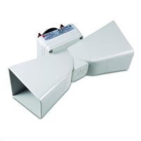 Federal Signal Vibratone® PR2-NM Double Non-Metallic Projector, For Use With Vibratone® Series 350, 350TR, 350WB, 350WBX, 450E Horn, Gray