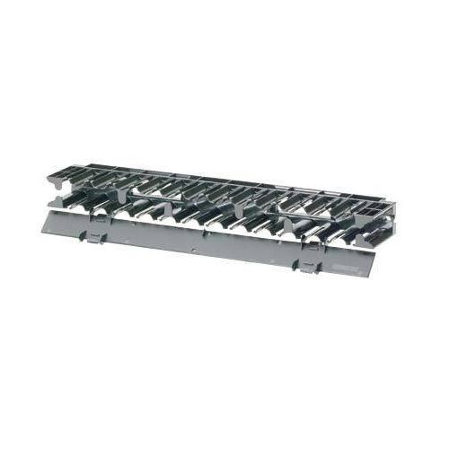 NCMHF1Panduit® NetManager™ NCMHF1 Single Sided Horizontal Cable Manager, 1.72 in H x 19 in W x 3.74 in D, ABS, Black