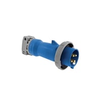 HBL460P9WWiring Device-Kellems HBL460P9W Watertight Pin and Sleeve Plug, 250 VAC, 60 A, 3 Poles, 4 Wires, Blue