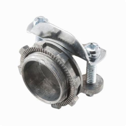 2854RACO® 2855 Non-Watertight Service Entrance Cable Connector, 1-1/4 in Knockout, 6 AWG Conductor, Die Cast Zinc