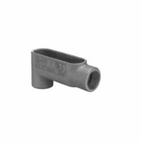 LB350O-Z/Gedney LB350 Type LB Conduit Outlet Body, 3-1/2 in Hub, 292 cu-in, Malleable Iron, Aluminum Enamel/Zinc Electroplated