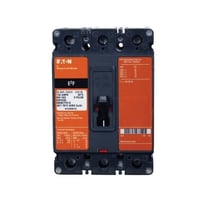 E2F3100EATON E2F3100 C Series Specialty Sealed Mining Molded Case Circuit Breaker, 600 VAC, 250 VDC, 100 A, 10/18 kA Interrupt, 3 Poles, Non-Interchangeable Thermal Magnetic Trip