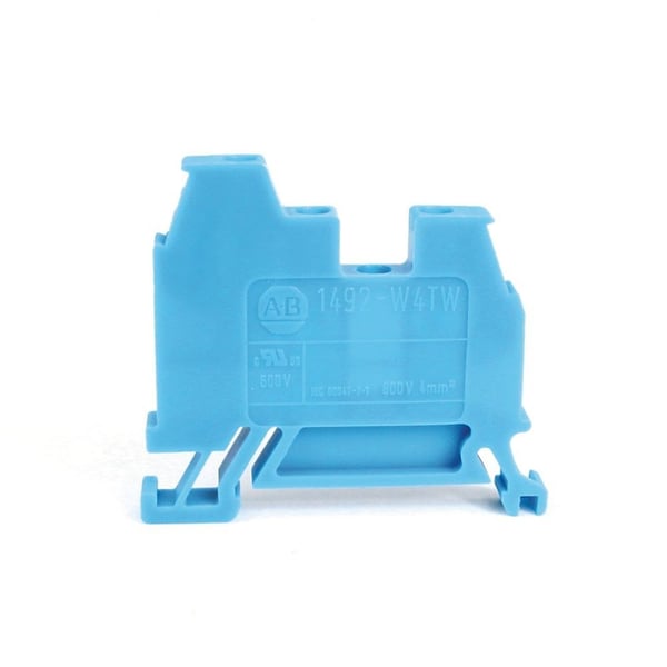 1492-W4-WAllen-Bradley, 1492-W IEC Terminal Block, Space-Saver Feed-Through Blocks, 4 mm (# 22 AWG - # 10 AWG) or 2.5 mm (# 22 AWG - # 12 AWG), Single-circuit terminal block, White,