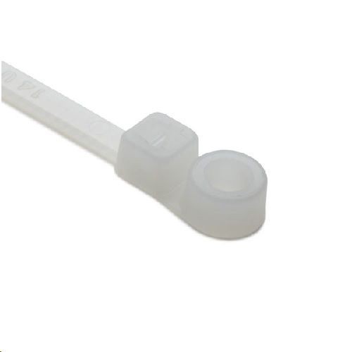 HellermannTyton T30MR9C2 Type T30MR9 Screw Mount Cable Tie, 6.3 in L x 0.14 in W x 0.05 in THK, Polyamide 6.6