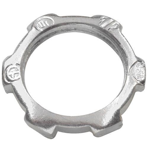 17EATON Crouse-Hinds 17 Conduit Locknut, 2-1/2 in, For Use With Rigid/IMC Conduit, Malleable Iron