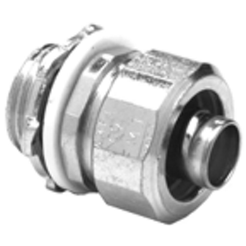 Data-Spec SheetBridgeport® 434-SLT Straight Liquid Tight Conduit Connector, 1-1/2 in Trade, Malleable Iron, Electro-Plated Zinc