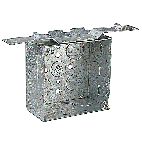Steel City® 52171-V-1/2-3/4 Outlet Box, Steel, 30.3 cu-in Capacity