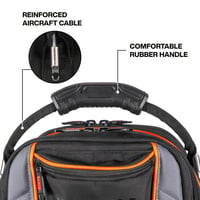 Klein® 62804 Tote Tool Bag, 1680D Ballistic Polyester