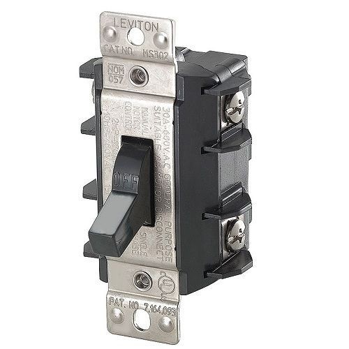 Leviton 3 Pole Motor Rated Switch D2SCS 1BW Leviton Decora Smart WiFi