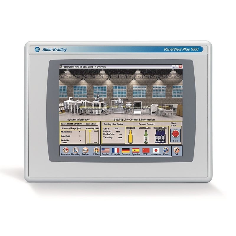 Allen-Bradley, 2711 PanelView Plus 6 Terminal, 1000 Model, Touch
