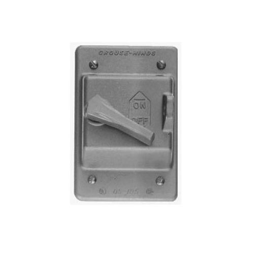 Crouse-Hinds DS185 Raintight Outlet Box Cover With Gasket, Die Cast ...