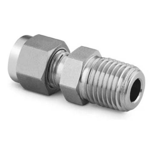 Swagelok SS-400-1-6 Male Connector, 1/4 in Tube OD x 3/8 in Male