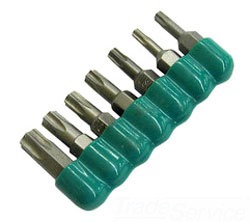 IDEAL® Torx® 78-0101 Tamper-Proof Screwdriver Bit, 7 Pieces, T10
