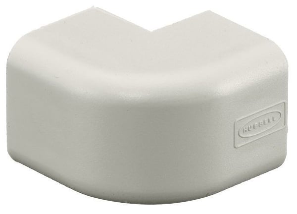 Hubbell, Elbow, External, PVC, Used for PT1 Raceway, Office White, 5 ...