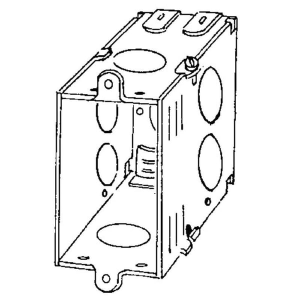 Appleton® 384DLE Gangable Square Corner Switch Box With Non-Metallic ...