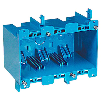 Carlon® B355R Non-Metallic Old Work Outlet Box, PVC, 55 cu-in