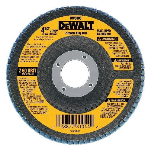 DeWALT® High Performance™ DW8308 Contaminant-Free Flap Disc, 4-1/2