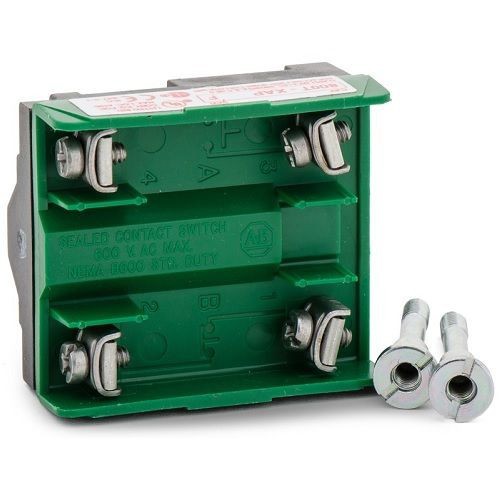 Allen-Bradley, Shallow Block, 1NO, 1NC, 600 VAC/VDC, 10 A, 800T