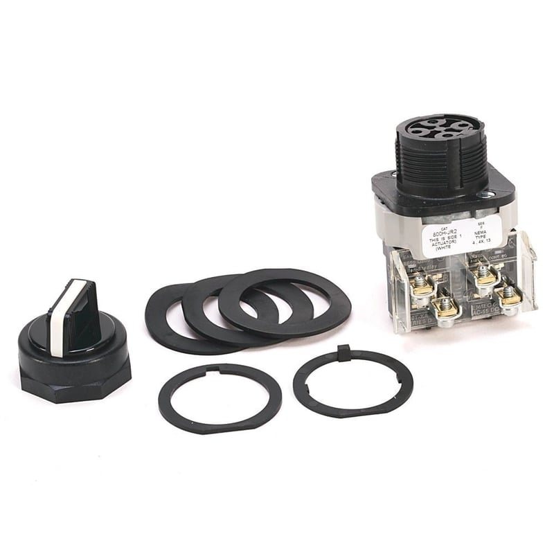 Allen-Bradley 800H-JRN2 800H 3 Position Selector Switch, No Knob