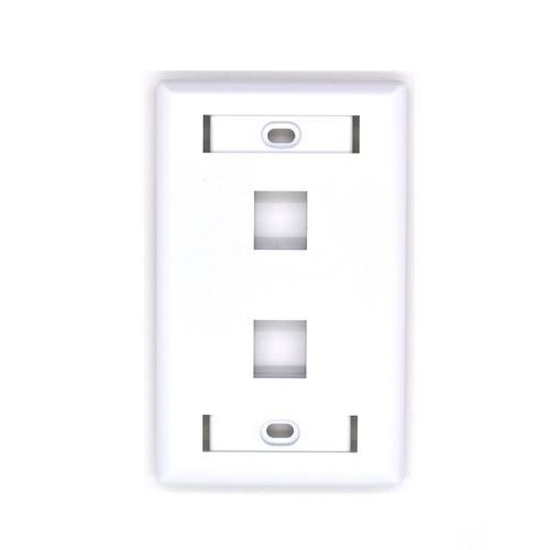 Belden® AX103923 KeyConnect Style Faceplate With ID Window, 1 Gangs, 2 ...