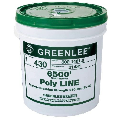 Greenlee® 430 1-Ply Spiral Wrap Tracer Twine Poly Line, 210 lb